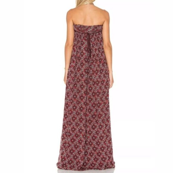 NWT Cinq a Sept Silk Embroidered Strapless Maxi Dress - Picture 6 of 6